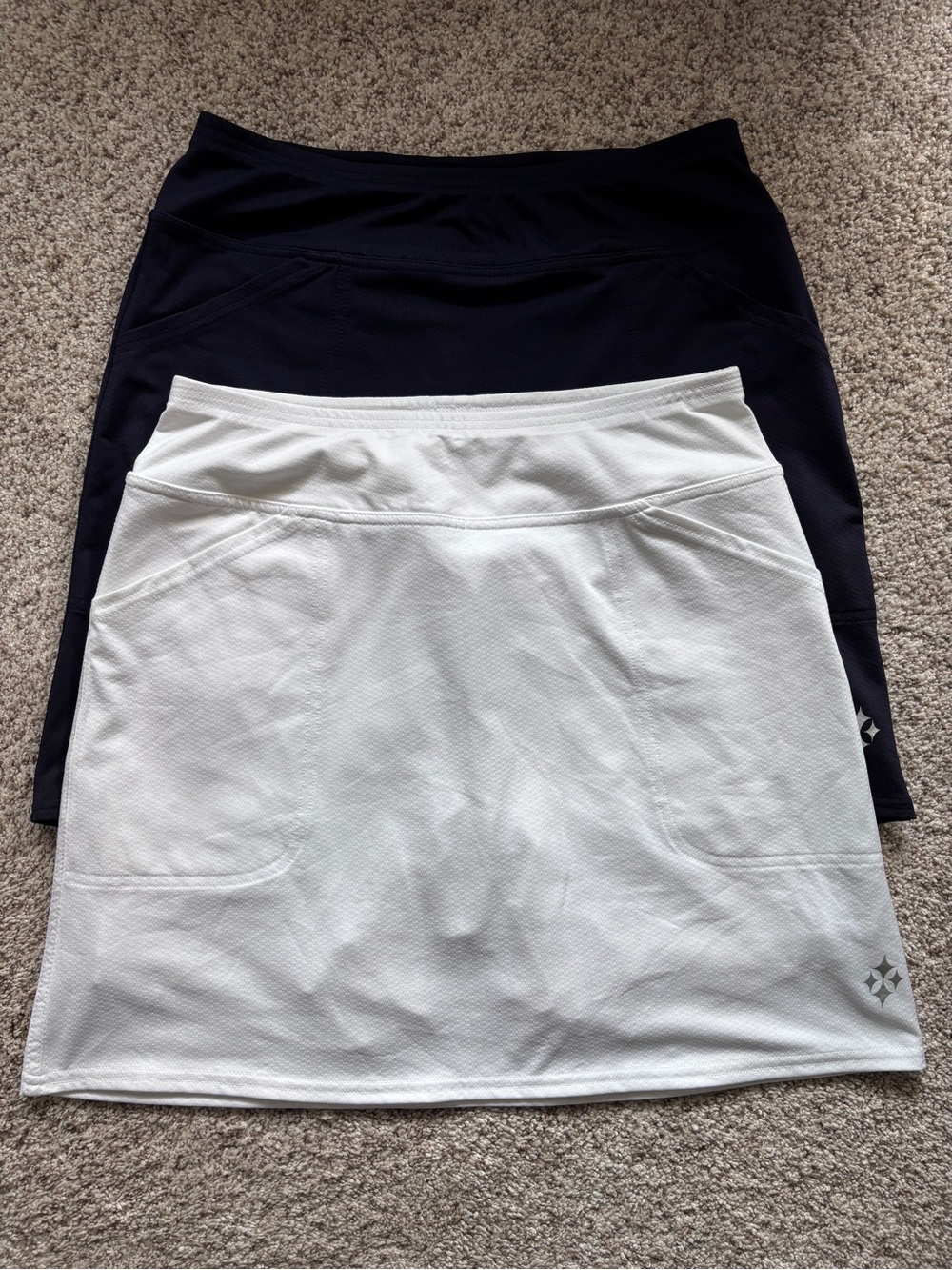 Bundle of 2 JoFit Golf Tennis Pickleball Skort Navy & White Size S Activewear